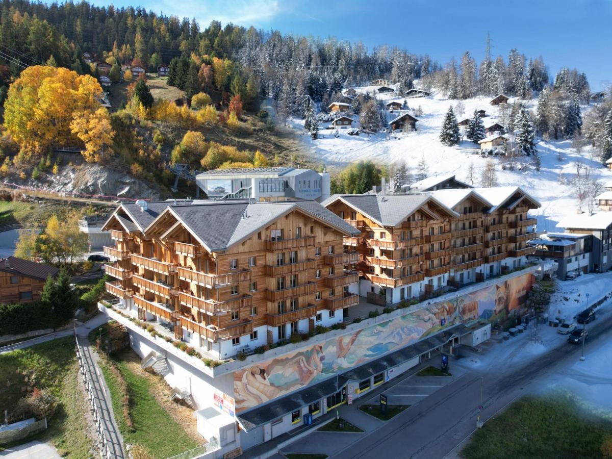 Apartment T-Resort La Tzoumaz 4P8 Vue Vallee By Interhome Bagian luar foto