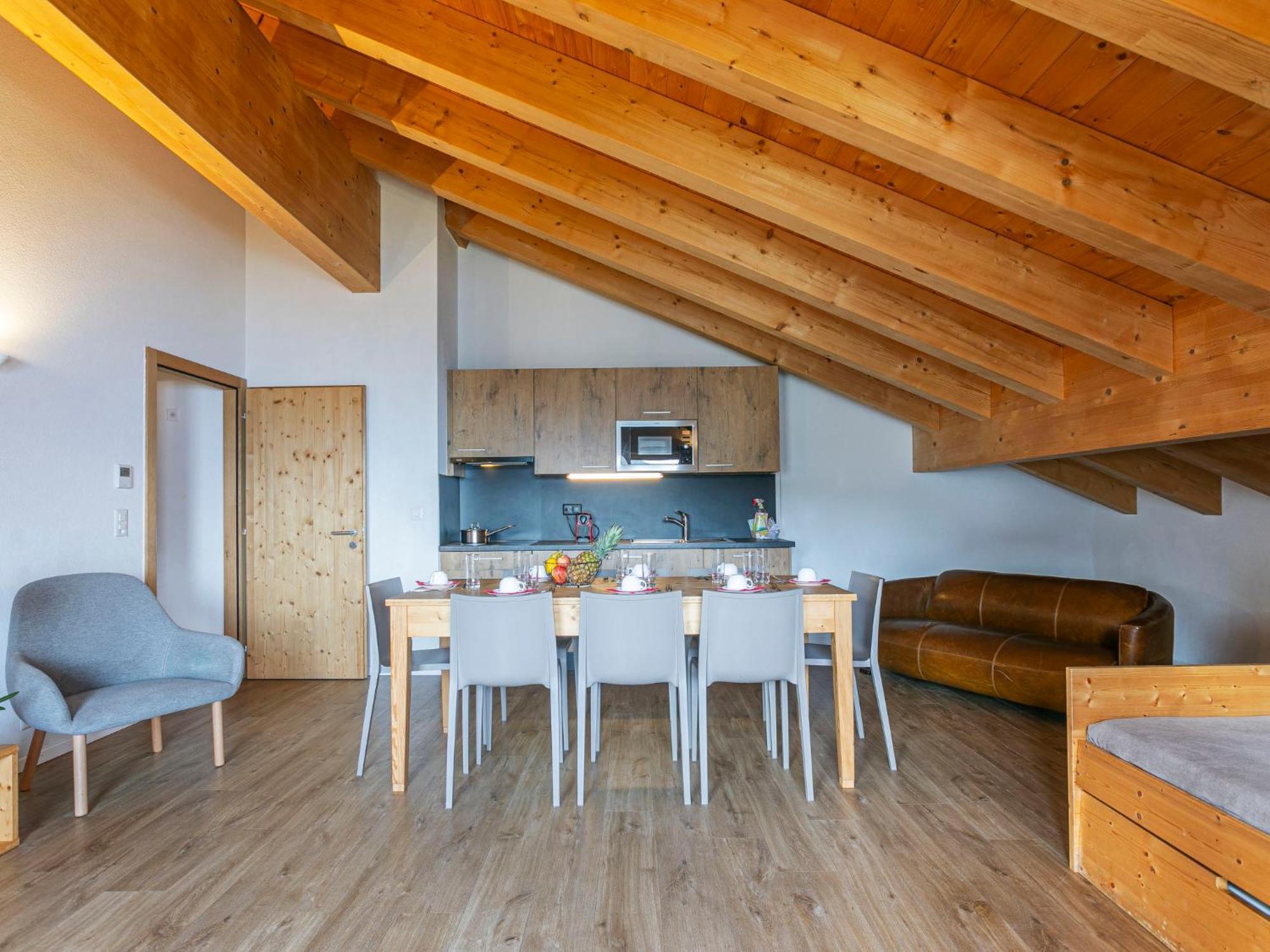 Apartment T-Resort La Tzoumaz 4P8 Vue Vallee By Interhome Bagian luar foto