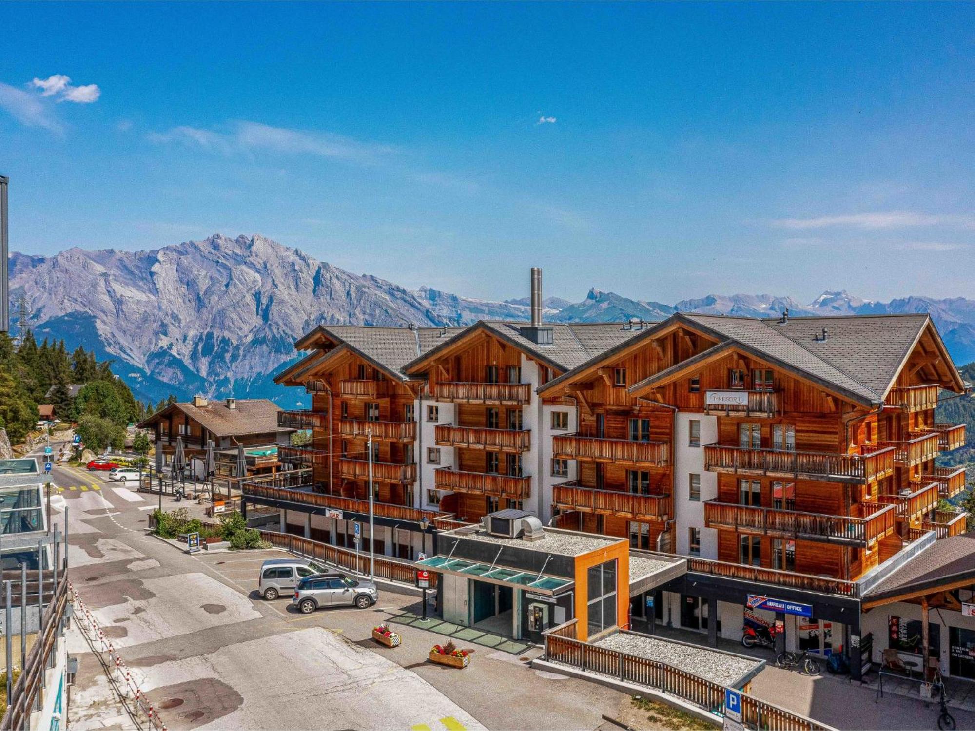 Apartment T-Resort La Tzoumaz 4P8 Vue Vallee By Interhome Bagian luar foto