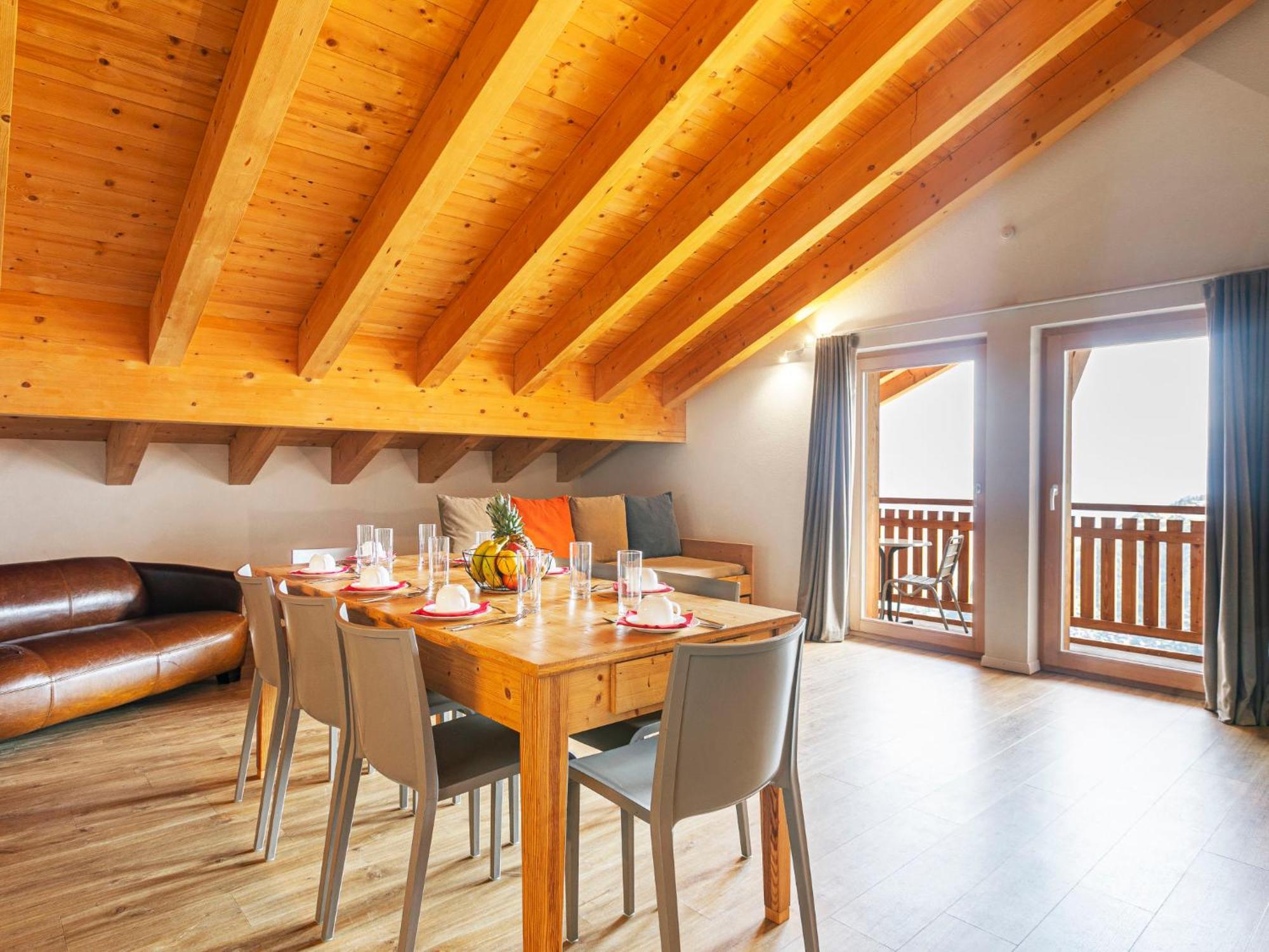 Apartment T-Resort La Tzoumaz 4P8 Vue Vallee By Interhome Bagian luar foto